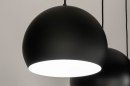 Hanglamp 73128: modern, retro, metaal, zwart #10