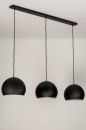Hanglamp 73128: modern, retro, metaal, zwart #6
