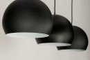 Hanglamp 73128: modern, retro, metaal, zwart #7