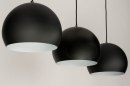 Hanglamp 73128: modern, retro, metaal, zwart #8