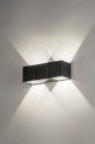Wandleuchte 73141: modern, Aluminium, Metall, schwarz #1