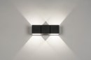 Wandleuchte 73141: modern, Aluminium, Metall, schwarz #2