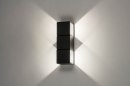 Wandleuchte 73141: modern, Aluminium, Metall, schwarz #4