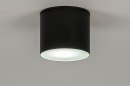 Plafondlamp 73150: modern, aluminium, zwart, mat #1