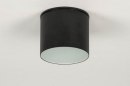 Plafondlamp 73150: modern, aluminium, zwart, mat #2