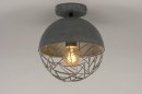 Plafondlamp 73178: modern, stoer, raw, retro #1