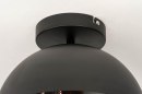 Plafondlamp 73179: modern, retro, metaal, zwart #5
