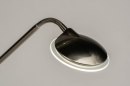 Vloerlamp 73187: modern, staal rvs, metaal, staalgrijs #10