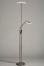Vloerlamp 73199: modern, staal rvs, kunststof, acrylaat kunststofglas #1