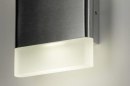 Foto 73215-5: Platte, moderne led wandlamp / badkamerlamp / buitenlamp. 