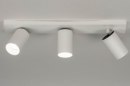 Foto 73232-2 onderaanzicht: Functionele, witte plafondspots met groots lichteffect in subtiele vormgeving.
