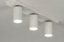 Foto 73232-3 schuinaanzicht: Functionele, witte plafondspots met groots lichteffect in subtiele vormgeving.