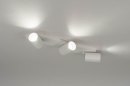 Foto 73232-5 schuinaanzicht: Functionele, witte plafondspots met groots lichteffect in subtiele vormgeving.