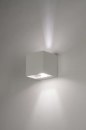 Foto 73238-1 onderaanzicht: Witte vierkante wandlamp met verstelbare lichtbundels