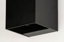 Foto 73239-9: Wandlamp vierkant en zwart met verstelbare lichtbundels