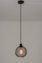 Hanglamp 73251: modern, metaal, zwart, mat #1