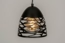 Hanglamp 73253: modern, metaal, zwart, mat #2