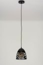 Hanglamp 73253: modern, metaal, zwart, mat #3