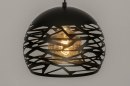 Hanglamp 73256: modern, metaal, zwart, mat #3