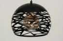 Hanglamp 73256: modern, metaal, zwart, mat #6