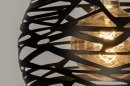 Hanglamp 73256: modern, metaal, zwart, mat #8