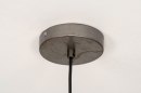 Pendelleuchte 73258: modern, coole Lampen grob, Metall, stahlgrau #12