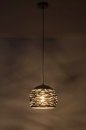 Pendelleuchte 73258: modern, coole Lampen grob, Metall, stahlgrau #2