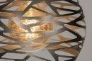 Pendelleuchte 73258: modern, coole Lampen grob, Metall, stahlgrau #8