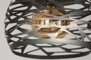 Pendelleuchte 73258: modern, coole Lampen grob, Metall, stahlgrau #9