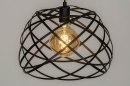 Pendelleuchte 73264: modern, Metall, schwarz, matt #4