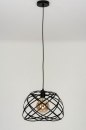Hanglamp 73264: modern, metaal, zwart, mat #5