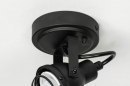 Foto 73292-10: Kleine zwarte led spot / plafondspot / wandspot.