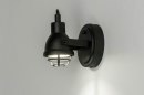Foto 73292-11: Kleine zwarte led spot / plafondspot / wandspot.