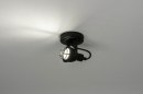 Foto 73292-4: Kleine zwarte led spot / plafondspot / wandspot.