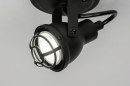 Foto 73292-7: Kleine zwarte led spot / plafondspot / wandspot.