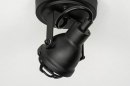 Foto 73292-8: Kleine zwarte led spot / plafondspot / wandspot.