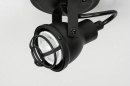 Foto 73292-9: Kleine zwarte led spot / plafondspot / wandspot.