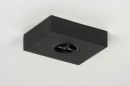 Foto 73300-6: Platte led opbouwspot in het zwart, dimbaar
