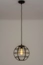 Pendelleuchte 73320: Industrielook, modern, Metall, schwarz #1