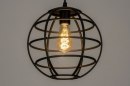 Pendelleuchte 73320: Industrielook, modern, Metall, schwarz #3