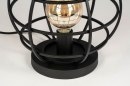 Table lamp 73323: industrial look, modern, metal, black #7