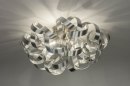 Plafondlamp 73338: modern, aluminium, geschuurd aluminium, metaal #1