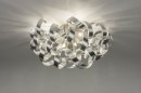 Plafondlamp 73338: modern, aluminium, geschuurd aluminium, metaal #3