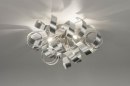 Ceiling lamp 73340: modern, aluminium, sanded aluminium, metal #1