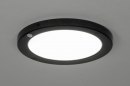Plafondlamp 73351: modern, kunststof, zwart, mat #1