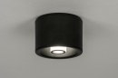 Plafondlamp 73355: design, modern, metaal, zwart #2
