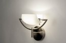 Wandlamp 73361: modern, eigentijds klassiek, glas, wit opaalglas #1