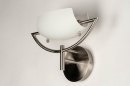 Wandlamp 73361: modern, eigentijds klassiek, glas, wit opaalglas #4