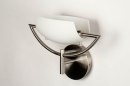 Wandlamp 73361: modern, eigentijds klassiek, glas, wit opaalglas #5
