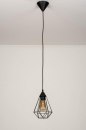 Hanglamp 73407: modern, metaal, zwart, mat #5